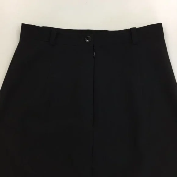 D&G DOLCE & GABBANA Basic Italy Black High Slit Front Skirt - Picture 4 of 16